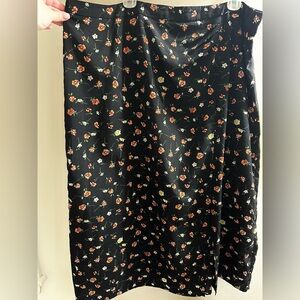 SHEIN Floral High Waisted Skirt